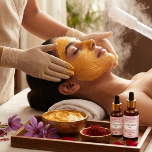Kumkumadi ubtan hydration facial