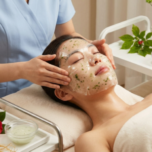 Korean plant-peptide brightening facial